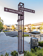 The Vineyard at Porter Ranch. Retail project pedestrian directional wayfinding design.