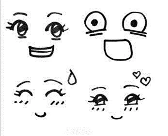 表情简笔画素材图片
