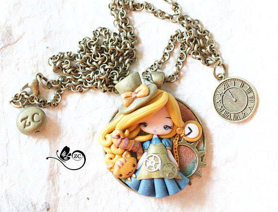 polymer clay necklac...