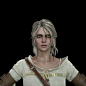 The Witcher 3: Wild Hunt - Ciri , Titania G Han : for study Substance Painter.I tried to make it as similar as possible to concept art sheet in Witcher 3.But it was so hard to make the mapping look like with the Substance Painter.