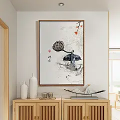 民俗装饰画古风中国和风现代餐厅新中式墙面吉祥寓意客厅墙画禅意-tmall.com天猫