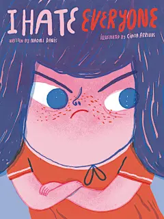 #绘本# 儿童绘本《我讨厌所有人》内页插画分享（图4-9），造型和配色都很喜欢~丨西班牙插画师 Cinta Arribas 作品 ​​​​