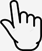 两个手指点击手势图标 标志 UI图标 设计图片 免费下载 页面网页 平面电商 创意素材