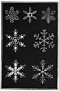 《Snowflakes》中各种雪花的画法，码了~（作者：Amer ​ ） ​ ​​​​