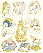 UNICORN STICKERS I HAD THESE THEY WERE MY FAV