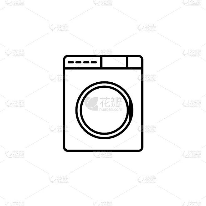 Washer icon. Appliance vector icon. Washer icon ve