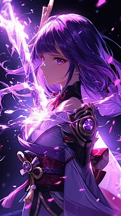 手机壁纸|原神雷电将军