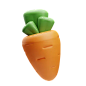 Carrot  3D Illustration