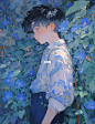 夏|蓝|灰