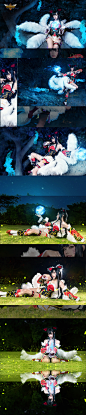 英雄联盟 九尾妖狐阿狸 cosplay | 半次元-第一中文COS绘画小说社区