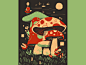 Mushroom Kingdom Rough : I thought I would show the rough for the piece I made for the Super Mario Super Art Show since it has a nice charm to it.