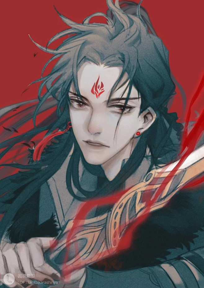 #渣反# 洛冰河 沈清秋

画师：因吹斯...