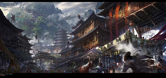 村镇集市  by  gliulian