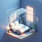 AiAbby_cute_bedroom_with_glass_wallsblue_quiltwhite_wallsthe_su_fa25eab2-3751-4923-bdb0-8e012b193f23