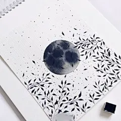 简单的单色也能画出好看的水彩插画？有范的水彩花卉适合新手！