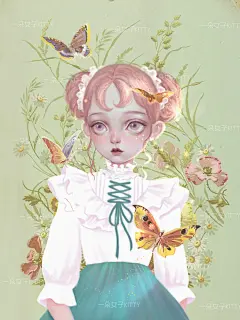 喜悦是消融黑暗的光 | 一朵女子kitty - 原创作品 - 涂鸦王国插画