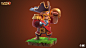 Clash of Clans - Pirate King, Ocellus - SERVICES : Supercell art team : Art direction and Concept
Ocellus Art team : Sculpt, lookdev, rig, posing, lighting and lowpoly model
----------
Ocellus team:
Lead Charater sculpt: Mariano Tazzioli
Lead Lookdev and 