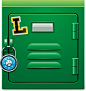 手绘绿色保险箱字母图案免抠素材_新图网 https://ixintu.com 保险箱 图案 字母 手绘 绿色
