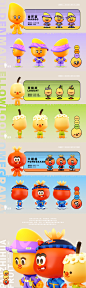 FRUIT CHARACTER DESIGN水果潮玩IP-攀果品牌形象设计「芒果 枇杷 石榴 」 on Behance