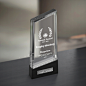 水晶透明奖杯亚克力玻璃奖牌标志展示智能贴图样机ps设计素材模板-淘宝网