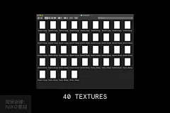 40款黑白复古残旧纹理背景图合成海报PS素材设计皮损划痕素材 (1)