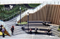 新锐设计 | 上海七宝万科广场景观设计_七宝老街 : 下沉广场 联通地面与B1层、地铁出入口的下沉广场是建筑设计中的亮点之一，为了最大展现它独有的特色，景观团队在综合考虑招商运营、交通等多方面因素后，于一个流动性强的场所中规划出具有停留功能的空间…