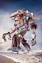 cool photoshopped technological sasquatch #design #creative