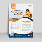 Free vector travel sale flyer template