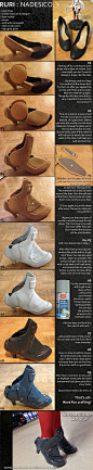Tutorial : Shoes with Worbla by Lumis-Mirage on deviantART: 