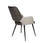 Light Brown and Gray Upholstered Dining Chair - Desi