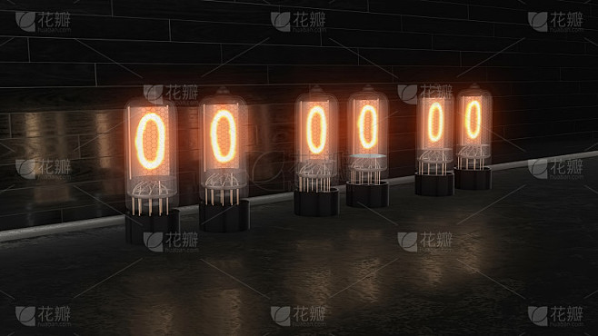 老电视灯上刻着“000000”字样