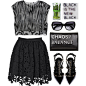 A fashion look from May 2014 featuring crop top, black skirt and high heel shoes. Browse and shop related looks.