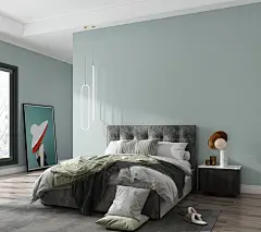 英国 乐图(LETU)墙布壁布无缝 现代简约轻奢卧室客厅定制布面壁纸墙纸电视背景墙 DLS-5001-11浪漫青【图片 价格 品牌 报价】-京东