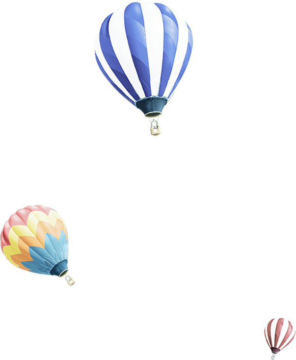 热气球PNG 装饰元素素材png