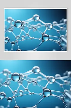 AI数字艺术医美液体泡泡分子3d医疗模型