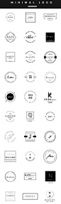 Feminine Logo Templates MINIMAL by Graphic Dash on <a href="/creativemarket/" title="Creative Market">@Creative Market</a>