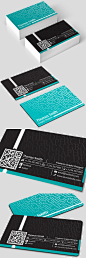 Creative Personal Business Card on Behance  带二维码的名片