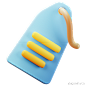 价格销售标签标签矢量3D图标 price sale tag label vector icon