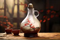 陶瓷制品高端酒水酒瓶白酒清酒图片摄影图