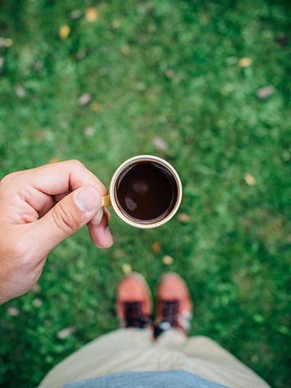 coffee, cup, hand