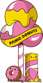 Panic Donut | 暖雀网-吉祥物设计/ip设计/卡通人物/卡通形象设计/卡通品牌设计平台