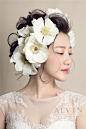 淡雅新娘：花与美女 化妆造型