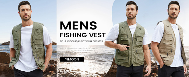 Yimoon Men Utility V...