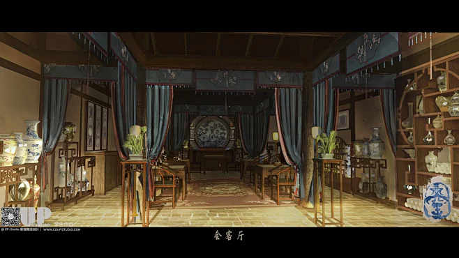 影视概念设计-气氛图-古装内景-陶艺场景-制作工艺-花瓣网
