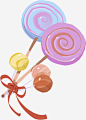 卡通彩色棒棒糖免抠图png免抠素材_新图网 https://ixintu.com 棒棒糖 卡通 糖果 彩色的 插图 装饰 手绘