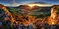 Sunset over Manin valley.
