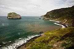 龙脊海岸,西班牙,巴斯克地区,特拉华,小路,海景,圣胡安,天空,艺术