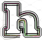 字体说明字母h
