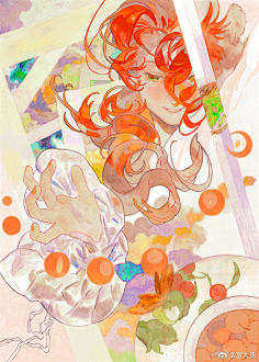 采集花叶兔采集到创作参考-构图,色彩等amei zhao o网页链接 6767