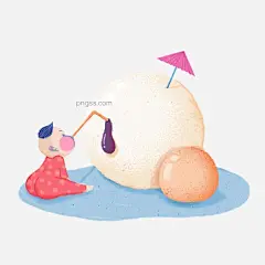 元宵节暖色手绘插画小孩游泳免扣插画图片大小2000x2000px 图片尺寸1.63 MB 来自PNG搜索网 pngss.com 免费免扣png素材下载！吃汤圆#冬至#节气#卡通手绘#可爱#暖色系#手绘儿童#汤圆#小孩#小伞#新年#元宵节#